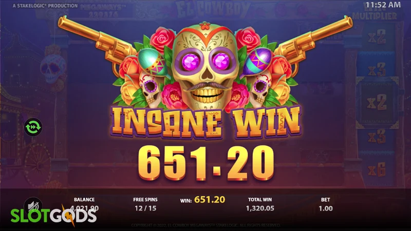 El Cowboy Megaways Slot - Screenshot 3