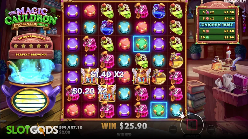 The Magic Cauldron: Enchanted Brew Slot - Screenshot 2