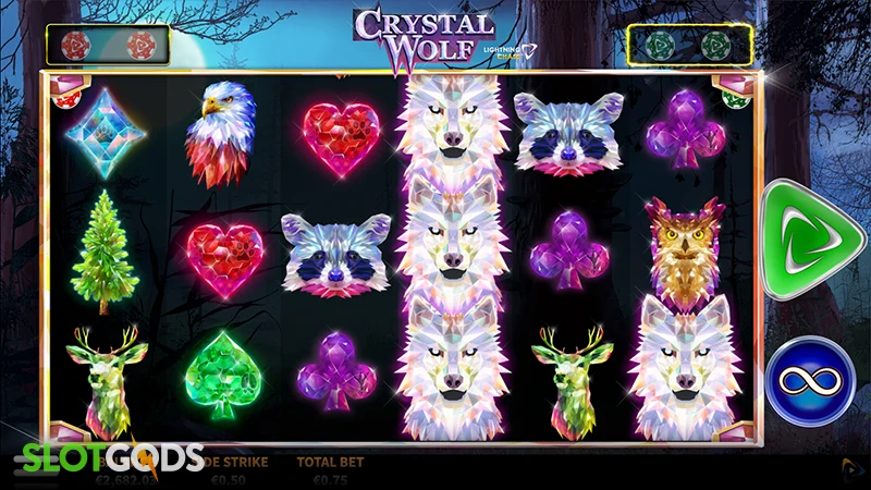 Crystal Wolf Lightning Chase Slot - Screenshot 