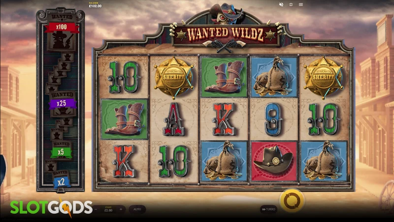 Wanted Wildz Slot - Screenshot 