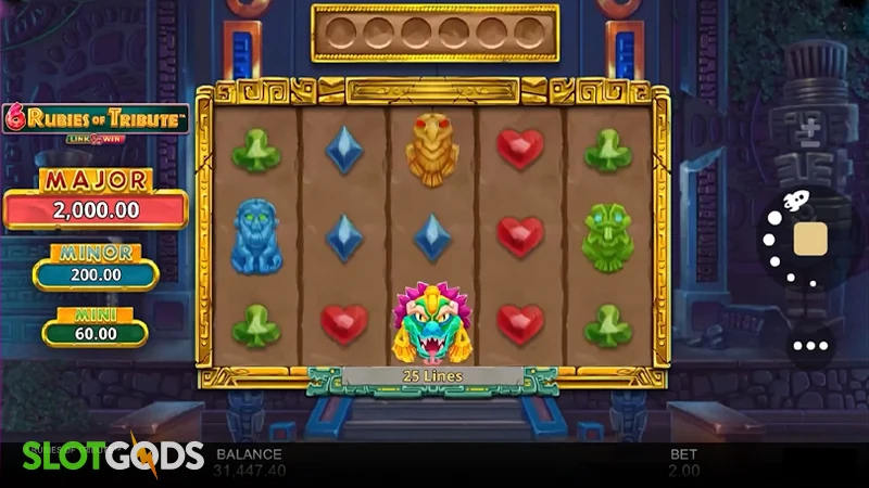 6 Rubies of Tribute Slot - Screenshot 