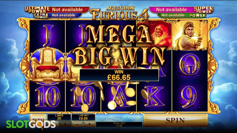 Age of the Gods: Furious 4 Slot - Screenshot 4