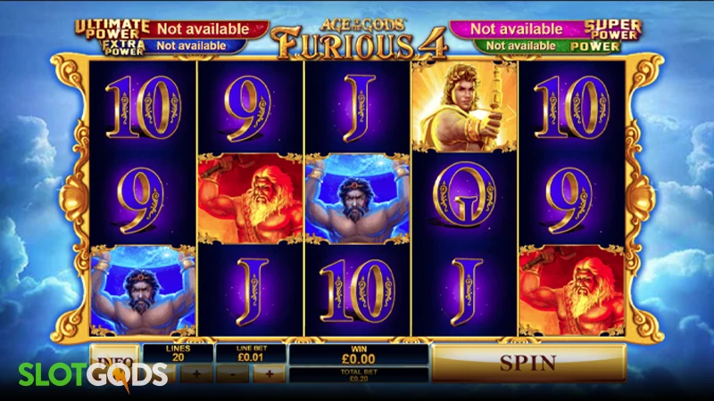 Age of the Gods: Furious 4 Slot - Screenshot 
