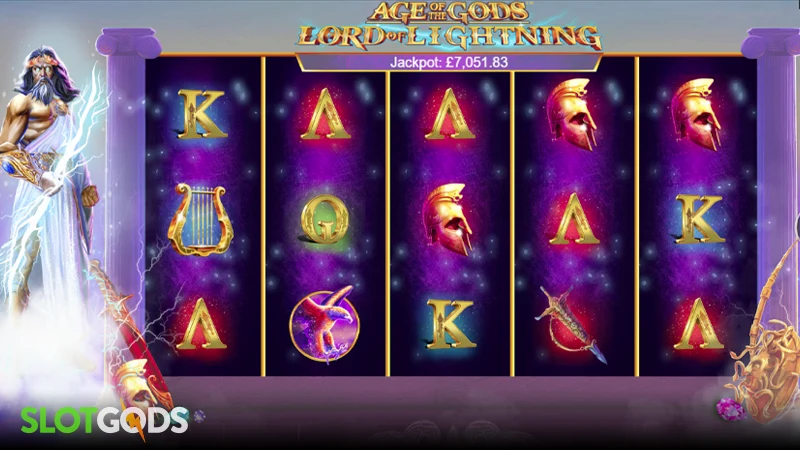 Age of the Gods: Lord of Lightning Slot - Screenshot 