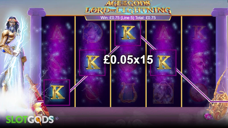 Age of the Gods: Lord of Lightning Slot - Screenshot 3
