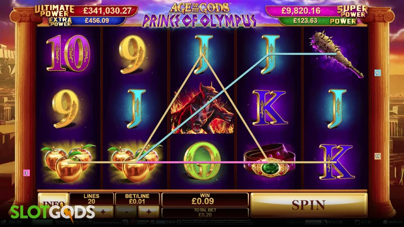 Age of the Gods: Prince of Olympus Slot - Screenshot 2
