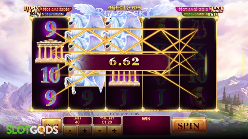 Age of the Gods: Ruler of the Sky Slot - Screenshot 4