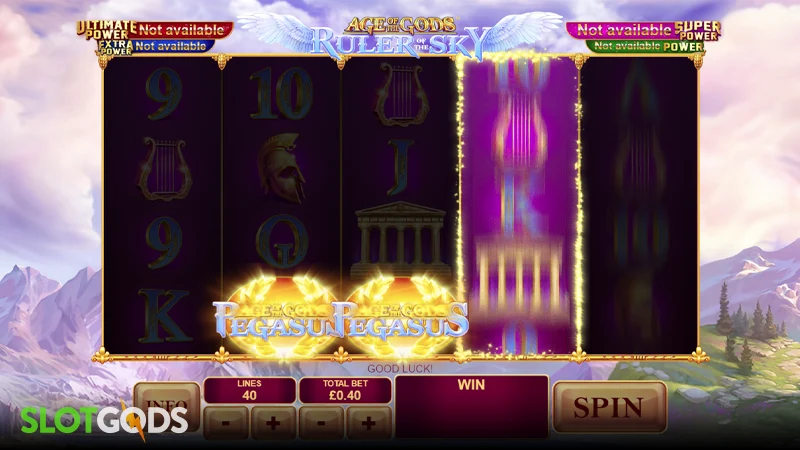 Age of the Gods: Ruler of the Sky Slot - Screenshot 2