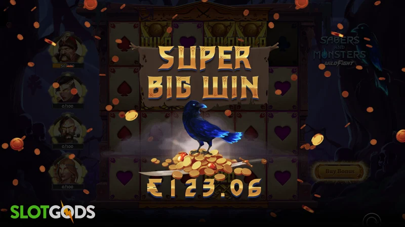 Of Sabers and Monsters Slot - Screenshot 4