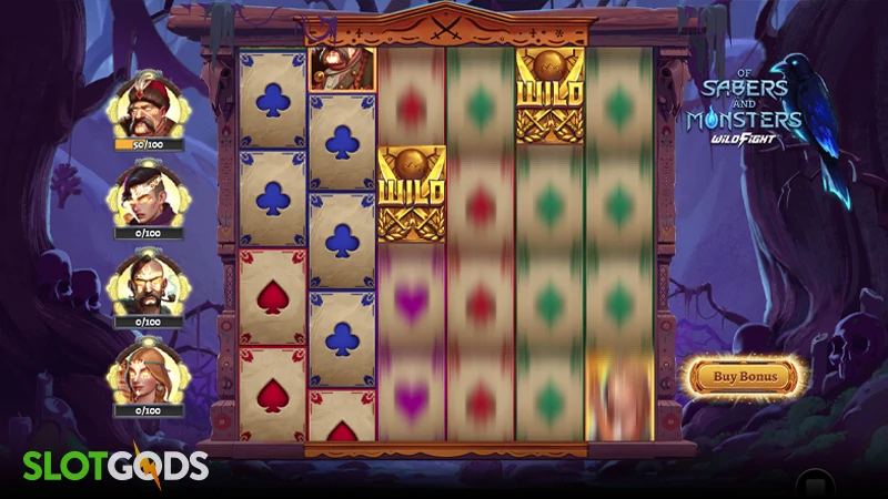 Of Sabers and Monsters Slot - Screenshot 2