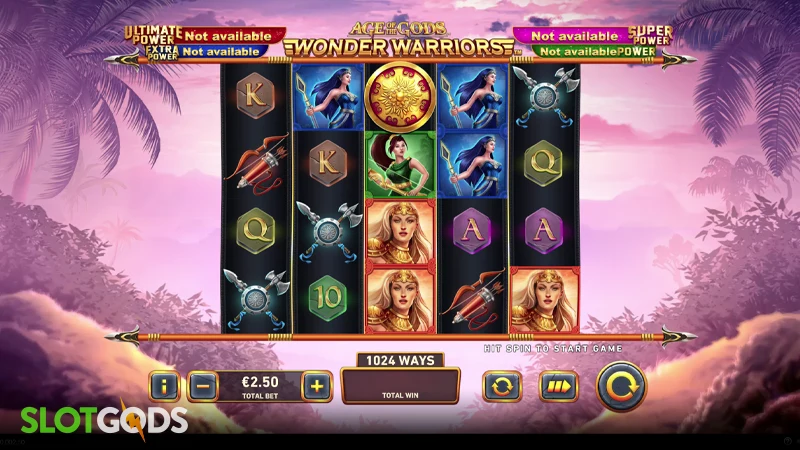 Age of the Gods: Wonder Warriors Slot - Screenshot 