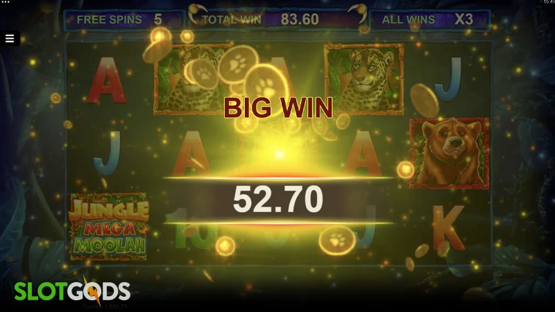 Jungle Mega Moolah Slot - Screenshot 4