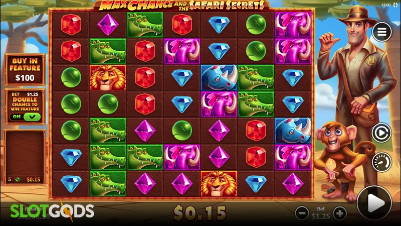 Max Chance and the Safari Secrets Slot - Screenshot 