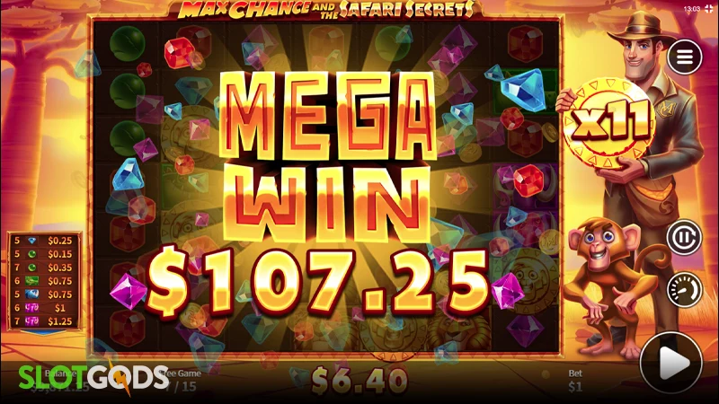 Max Chance and the Safari Secrets Slot - Screenshot 4
