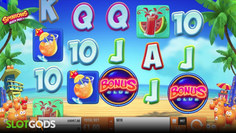 Spinions Beach Party Slot - Screenshot 