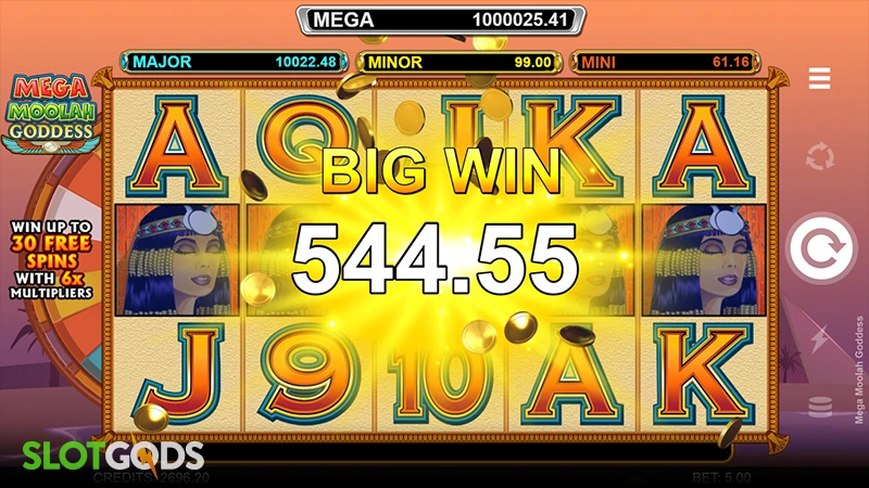 Mega Moolah Goddess Slot - Screenshot 4