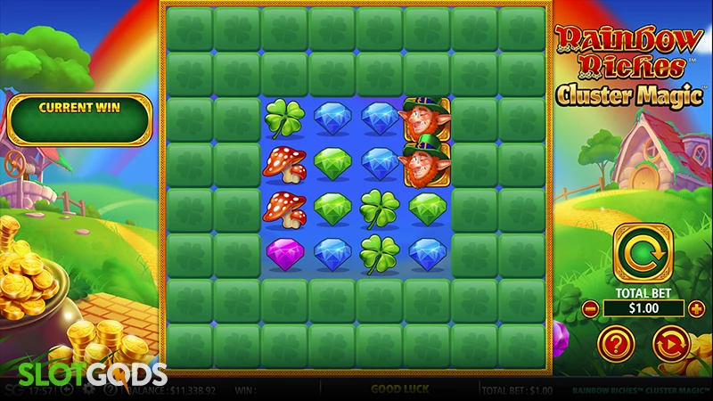 Rainbow Riches Cluster Magic Online Slot by Barcrest