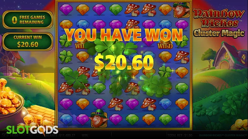 Rainbow Riches Cluster Magic Slot - Screenshot 4
