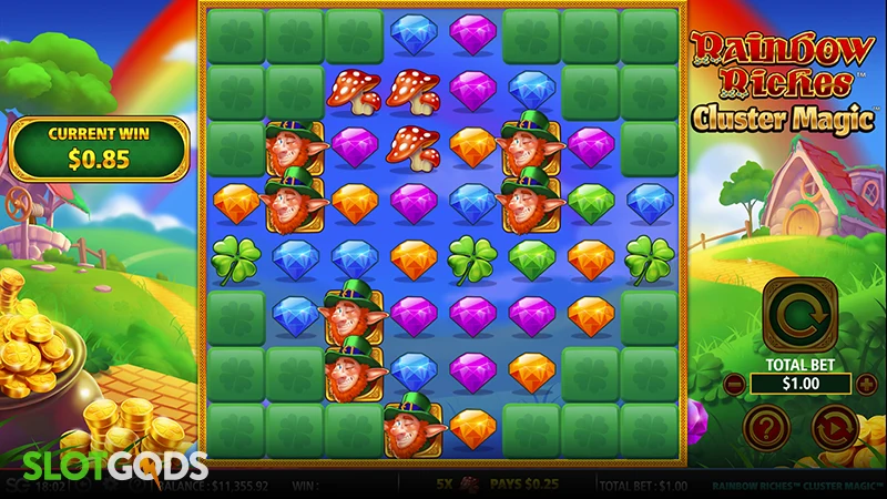 Rainbow Riches Cluster Magic Slot - Screenshot 2