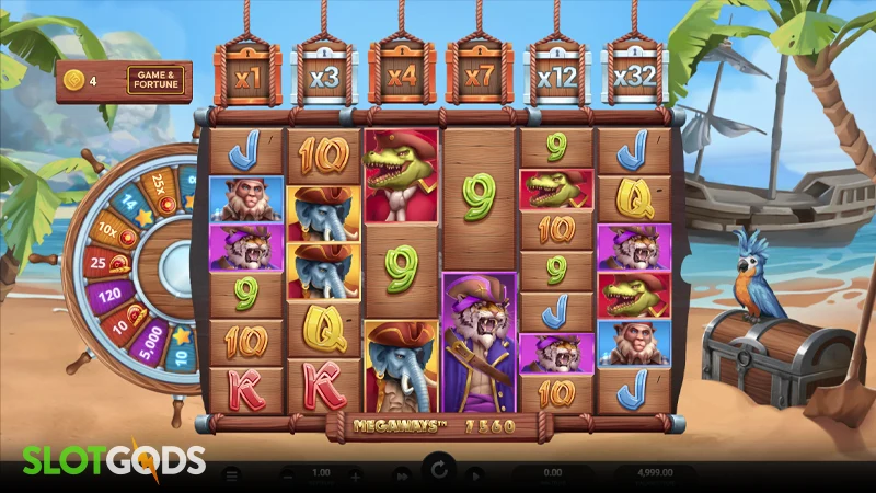 Wild Buccaneers Megaways Slot - Screenshot 