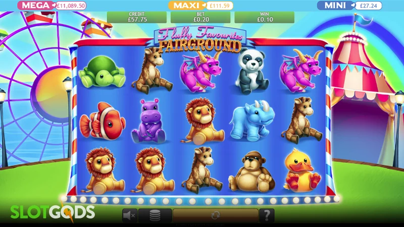 Fluffy Favourites Fairground Jackpot Slot - Screenshot 