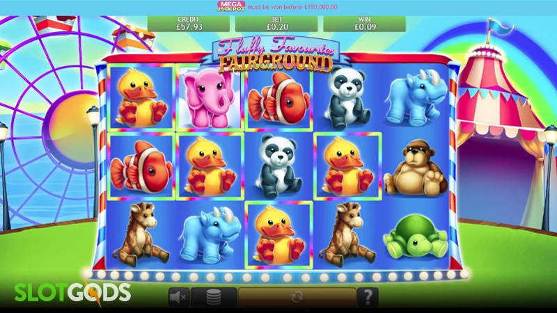 Fluffy Favourites Fairground Jackpot Slot - Screenshot 2