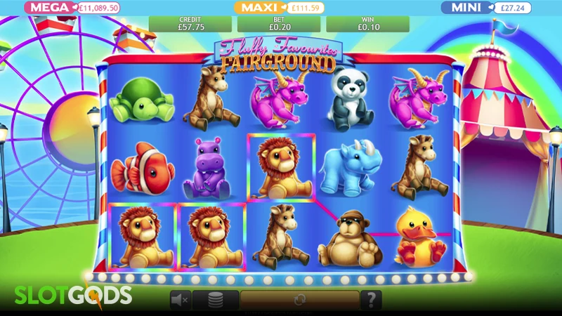 Fluffy Favourites Fairground Jackpot Slot - Screenshot 4