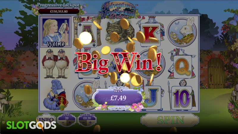 Alice in Wonderland Deluxe Slot - Screenshot 4
