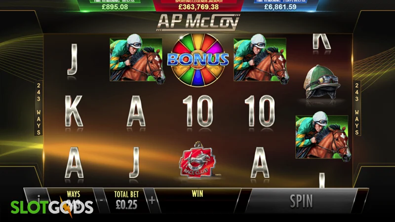 AP McCoy Sporting Legends Slot - Screenshot 