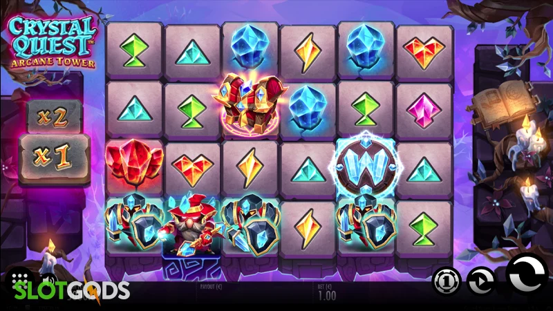 Crystal Quest: Arcane Tower Slot - Screenshot 
