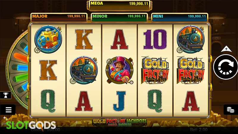 Gold Factory Jackpots Mega Moolah Slot - Screenshot 