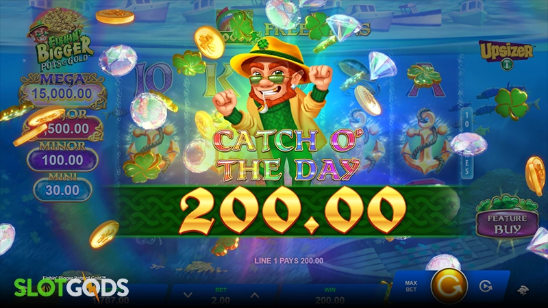 Fishin' Bigger Pots of Gold Slot - Screenshot 5