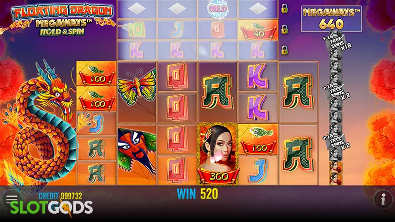 Floating Dragon Megaways Slot - Screenshot 3