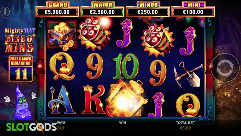 Mighty Hat: Mine O' Mine Slot - Screenshot 4