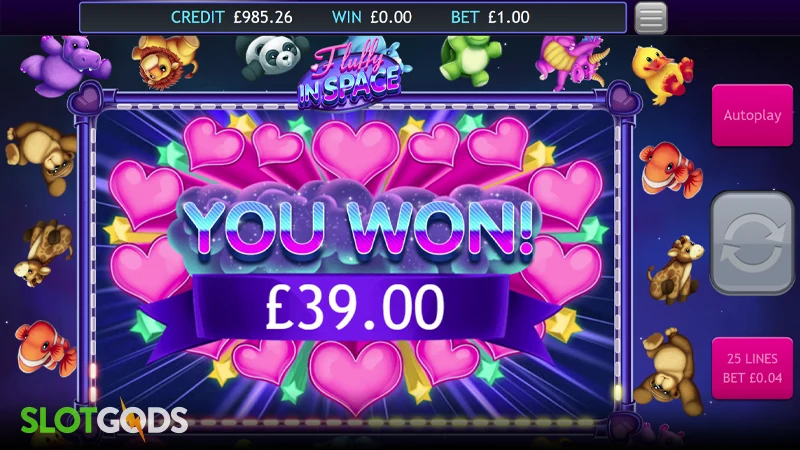 Fluffy in Space Slot - Screenshot 4