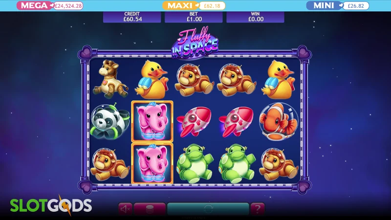 Fluffy in Space Jackpot Slot - Screenshot 