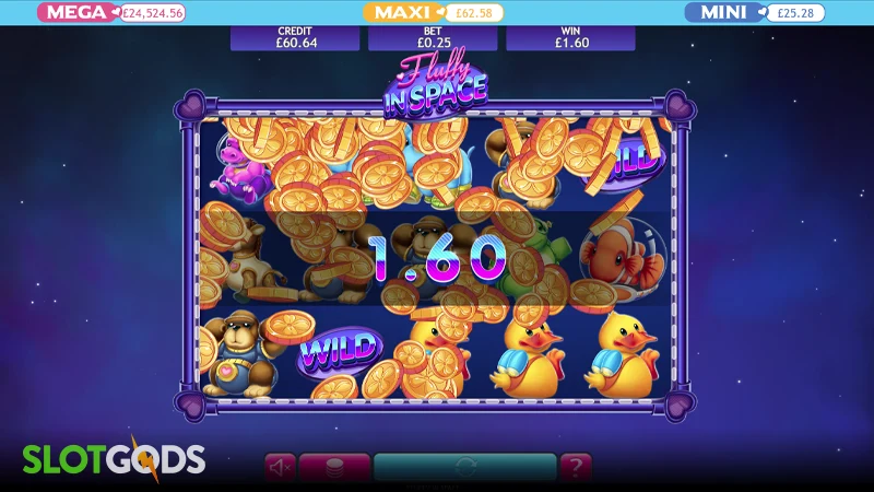 Fluffy in Space Jackpot Slot - Screenshot 4