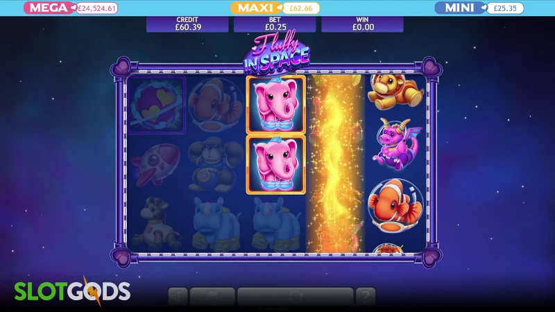 Fluffy in Space Jackpot Slot - Screenshot 2