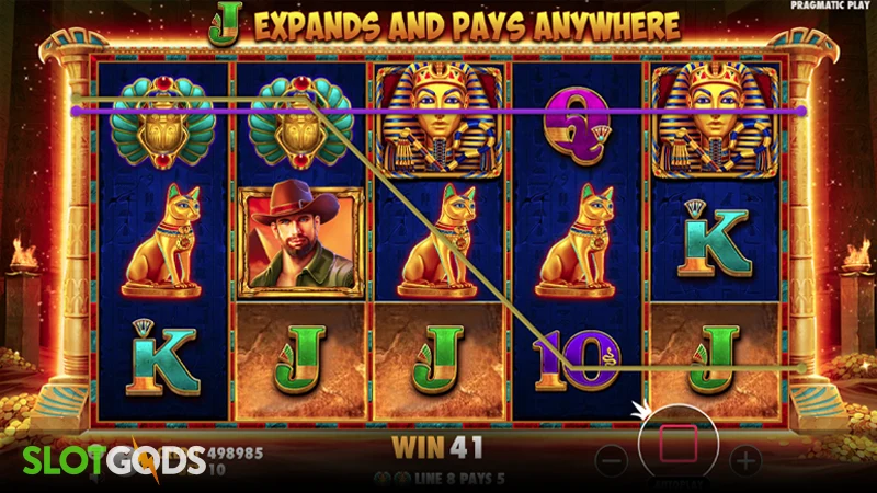John Hunter and the Book of Tut Slot - Screenshot 2