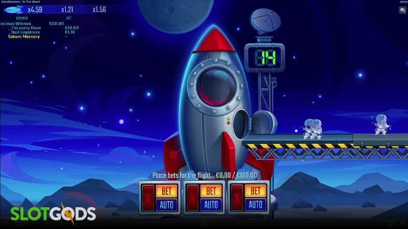 AstroBoomers: To The Moon Slot - Screenshot 