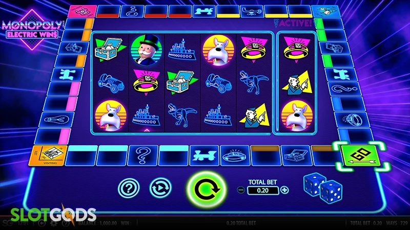 Monopoly Electric Wins Slot - Screenshot 