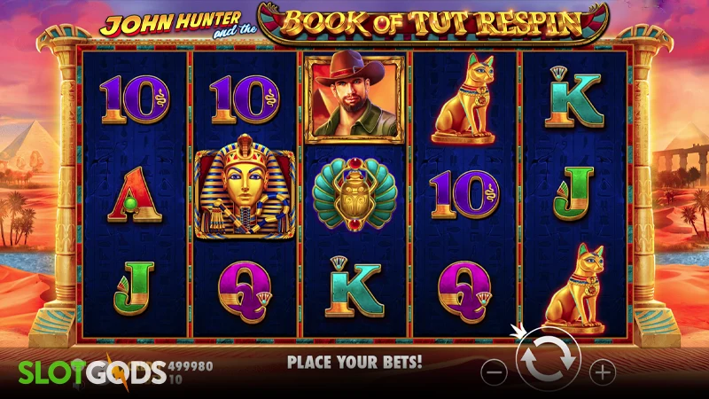 John Hunter and the Book of Tut Respin Slot - Screenshot 