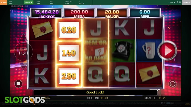 Deal or No Deal Lightning Spins Slot - Screenshot 3