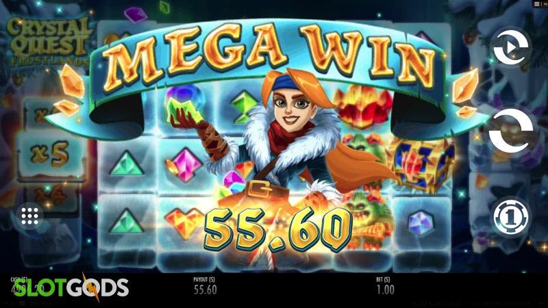 Crystal Quest: Frostlands Slot - Screenshot 3