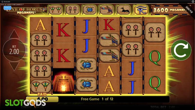 Eye of Horus Megaways Slot - Screenshot 4
