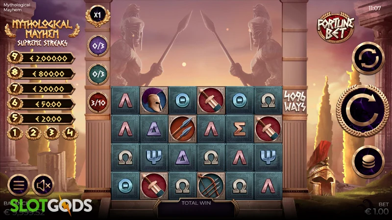 Mythological Mayhem Supreme Streaks Slot - Screenshot 
