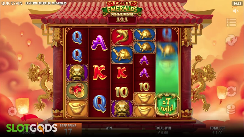Eastern Emeralds Megaways Slot - Screenshot 3