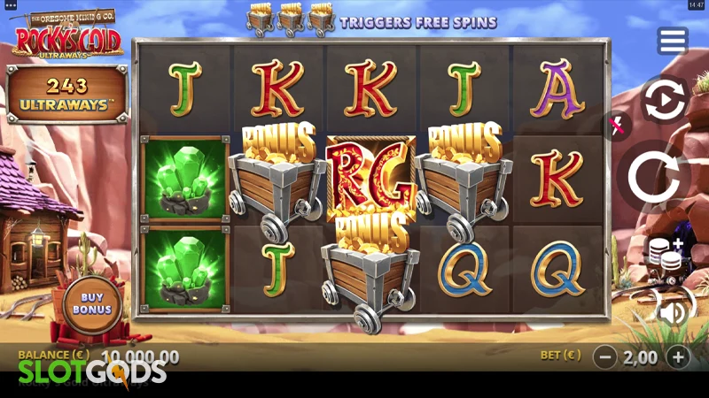 Rocky's Gold Ultraways Slot - Screenshot 