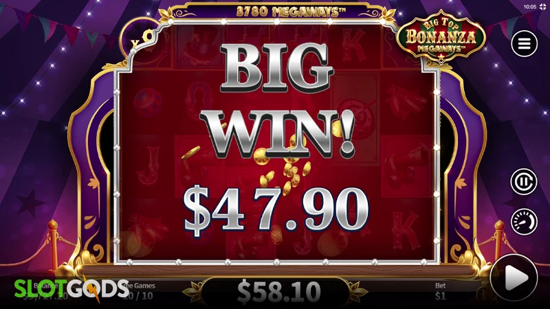 Big Top Bonanza Megaways Slot - Screenshot 