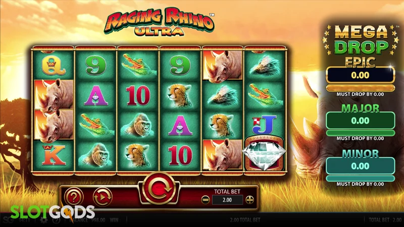 Raging Rhino Ultra Slot - Screenshot 